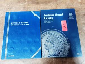 Partial Album Of Indian Head Cents & Partial Book Of Buffalo Nickels