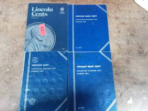 4-Albums Of Lincoln Cents Some Complete
