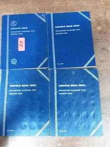 4-Albums Of Lincoln Cents Most Complete