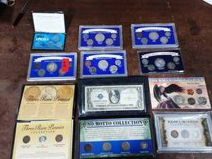 Several Sets Of Collector Series Silver Coins & Cents