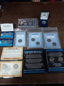 Collection Of JFK Half Dollars & 1-Barber Half-Some Graded