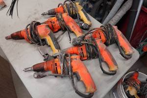 lot 509 image: 6 DeWalt Corded Drywall Screwdrivers