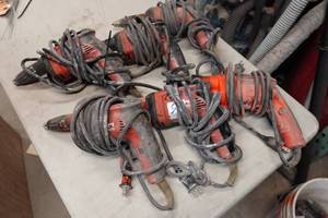 lot 515 image: 5 Hilti Corded Drywall Screwdrivers, plus 1 Milwaukee