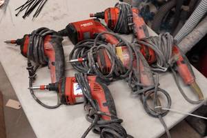 lot 517 image: 6 Hilti Corded Drywall Screwdrivers