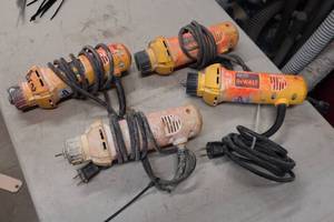 lot 520 image: 4 DeWalt Corded Drywall Cut-Out Tools