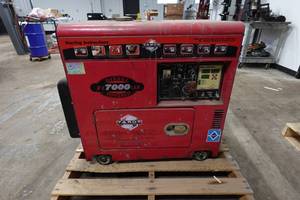 lot 1 image: Tahoe TI7000LXR 7000 Watt Diesel Generator - Remote Electric Start