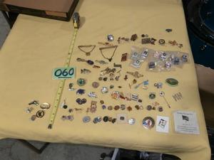 lot 60 image: Large Group of Vintage Enamel Pins