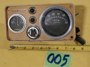 lot 5 image: Vintage Mercruiser Boat Dash with Gauges and Ignition Switch