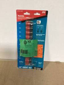 lot 12 image: Makita IMPACT XPS Socket Set Metric with Standard SA (10-Piece)    Customer Returns See Pictures