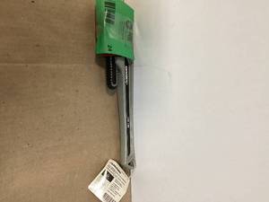 lot 24 image: Husky 14 in. Aluminum Pipe Wrench  Customer Returns See Pictures