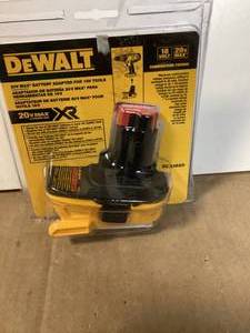 lot 45 image: DEWALT 20V MAX Lithium-Ion Battery Adapter for 18V Tools Customer Returns See Pictures
