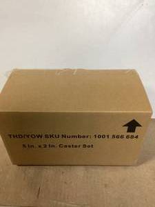 lot 51 image: Husky 5 in. Caster Kit for Ready-to-Assemble Steel Garage Base Cabinets  Customer Returns See Pictures