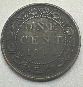 1894 Canadian Large Penny (VGF)