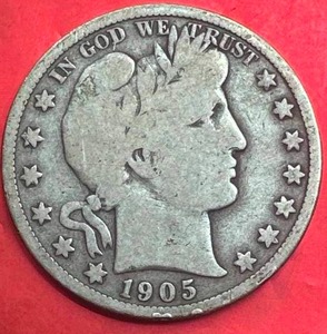 1905-S Barber Half Dollar