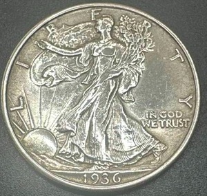 1936-P Walking Liberty Half Dollar (AUMS)