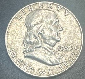 1959-P Franklin Half Dollar (XF  AU)