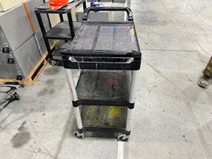 lot 12 image: Rubbermaid Service Cart.