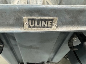 lot 26 image: Pair of Uline Tilt Trucks