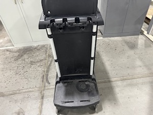 lot 25 image: Rubbermaid Janitorial Cart