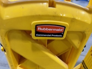 lot 51 image: Rubbermaid Expandable Safety Gate with Wheels