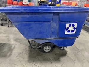 lot 53 image: Rubbermaid Tilt Truck and Uline Utility Cart