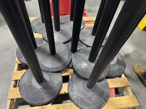 lot 62 image: Crowd Control Barrier Posts
