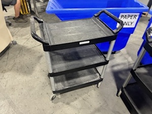 lot 67 image: Two Bayhead Tilt Trucks and Two Rubbermaid Utility Carts