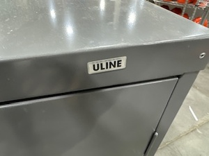 lot 97 image: Uline Two Door Cabinet with Key