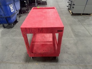 lot 101 image: Uline Utility Cart (Red)