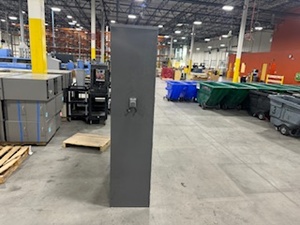 lot 125 image: Two Door Cabinet (no key)