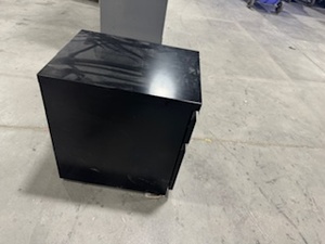 lot 132 image: Two Drawer Rolling File Cabinet (no key)