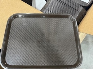 lot 137 image: Brown Plastic Trays