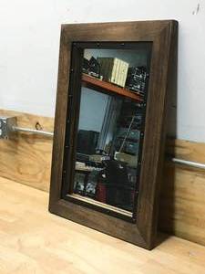 lot 44 image: Wood Framed Mirror