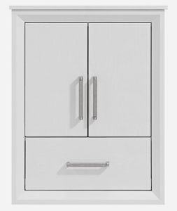 lot 20 image: Greentouch Home Knowell 24-in x 30-in x 10-in White Oak Soft Close Bathroom Wall Cabinet