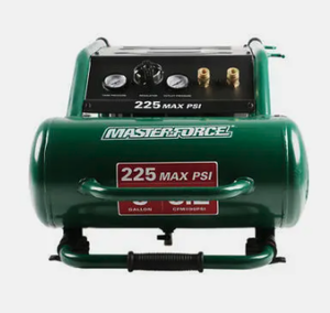 lot 5 image: Masterforce 5 Gallon Air Compressor Max PSI 225