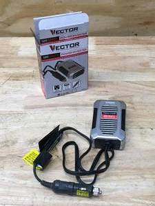 lot 60 image: Vector 120 Watt Power Inverter, 12V DC, 120V AC, Dual USB Charging Ports (untested store return)
