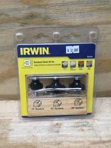 lot 99 image: Irwin Roundover Router Bit Set