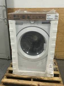 lot 146 image: LG 4.5 Cu. Ft. Stackable Front Load Washer in White with Coldwash Technology