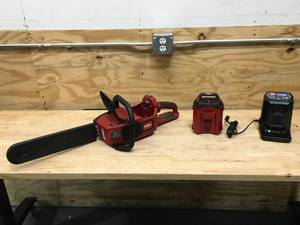 lot 126 image: Toro Flex-Force 60-volt Max 16-in Brushless Battery 2.5 Ah Chainsaw Model # 51850 (Battery and Charger Included)