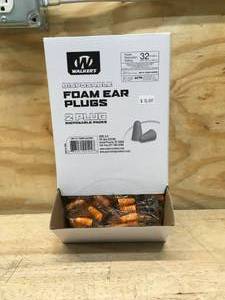 lot 155 image: Box of Disposable Foam Ear Plugs (retail $18)