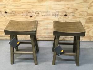 Lot of 2 - Ashely Port Alpern Counter Height Stool