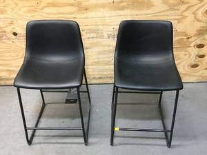 Lot of 2 - Ashely Centiar Counter Height Bar Stool with Upholstered Bucket Seat