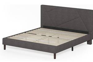 ZINUS Judy Upholstered Platform Bed Frame  Mattress Foundation  Wood Slat Support  No Box Spring Needed  Easy Assembly- Queen