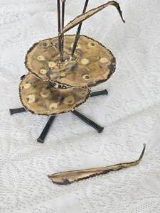 lot 45 image: Mid Century Brass Cattail Sculpture