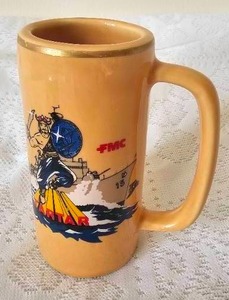 lot 77 image: FMC Tartar Ship Navy Coffee Mug