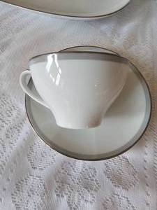lot 80 image: Noritake China Grey Tone Pattern Dinnerware Service