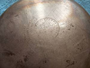 lot 49 image: Copper Clad Revere Ware Pots and Pans