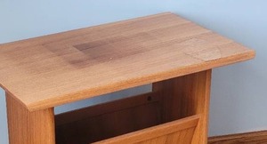 lot 14 image: Mid Century Danish Magazine Shelf by FBJ Mobler Denmark