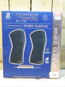 lot 81 image: Copper Fit Elite Knee 2-pack  SM