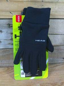 lot 92 image: HEAD Mens Ultrafit Touchscreen Running Gloves-Medium